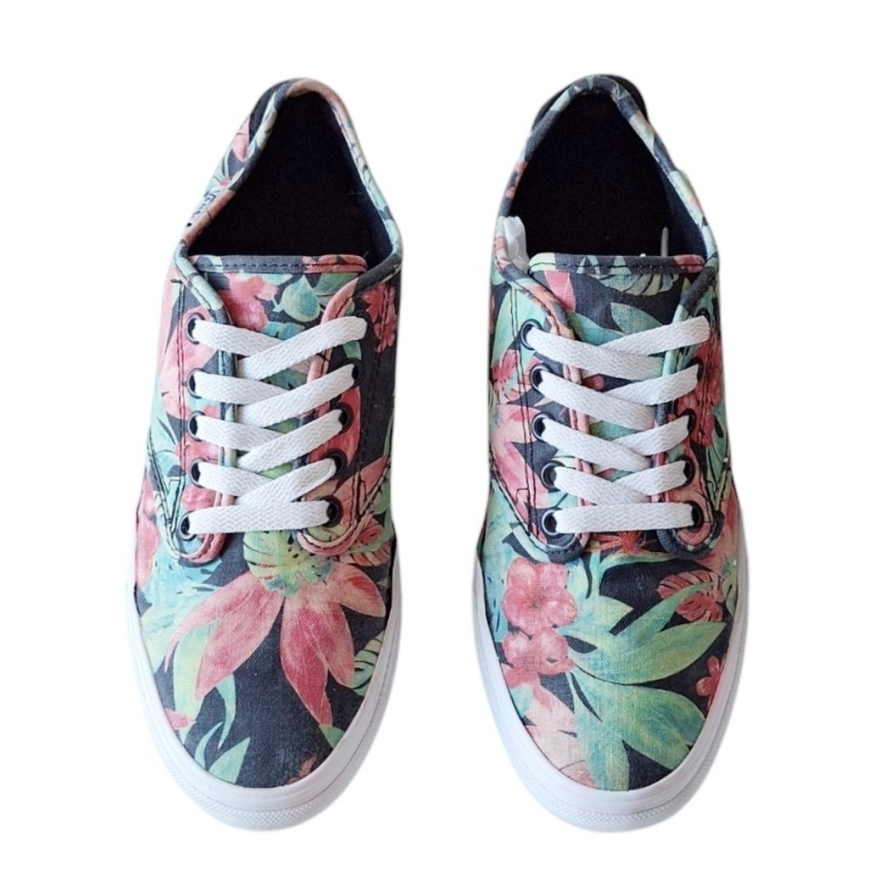 Vans Camden Tropical Palm Floral Sneakers Casual Skater Streetwear Y2K 90s - Picture 4 of 8